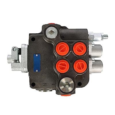 Hydraulic Directional Control Valve for Tractor Loader w/ Joystick, 2  Spool, 21 GPM