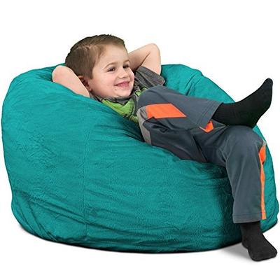 Butterfly Craze Bean Bag Chair Cover - Toy Organizer, Fill With Stuffed  Animals, Comfy Floor Lounger - Stuffing Not Included, Navy Stars : Target