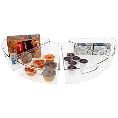 7Penn Corner Cabinet Lazy Susan Organizer Wedges 4 Pack - Deep Lazy Susan Organizer  Bins for 26in Pantry Turntable - Clear Spice Storage Containers for  Cupboard, Refrigerator, Kitchen, Bathroom - Yahoo Shopping