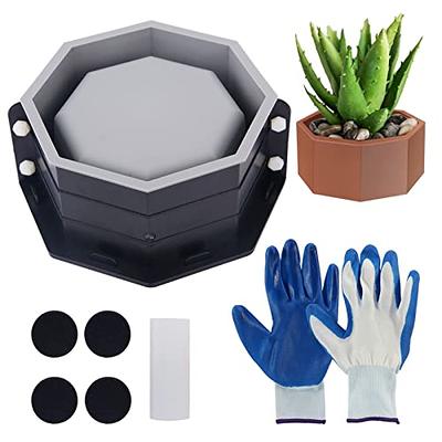 UMXOSM Silicone Molds Concrete Flower Pots, Large Planter Mold Octagonal  DIY Pots with Gardening gloves Cement Molds for Succulent - Yahoo Shopping