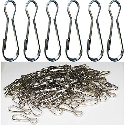 50Pcs Metal Lanyard Hooks, Stainless Steel Lanyard Snap Spring Hooks,  Closures Snap Purse Badge Holder Clasp Clips Silver (20mm/0.79in) - Yahoo  Shopping