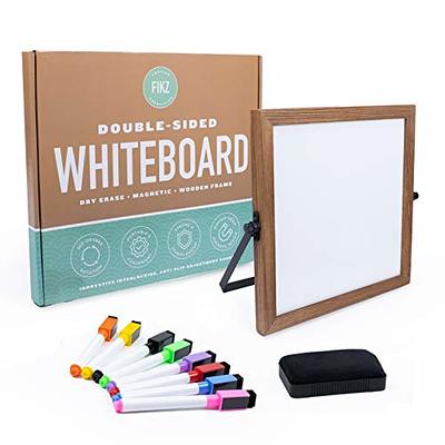 Ctosree 20 Sets Dry Erase Board for Kids 8 x 11 Inch Double Sided Small  White