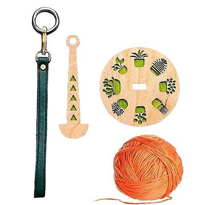 Portable Wrist Yarn Holder,Wooden Wrist Yarn Holder,Prevents Yarn Tangling  and Misalignment for Knitting Crocheting 