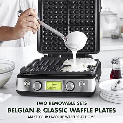 NINJA Belgian Waffle PRO NeverStick Black Stainless Steel Waffle