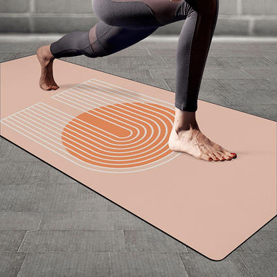 Peach Pattern Cute Yoga Mat, Accessories, Custom Personalized