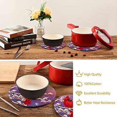 2/4pcs Pot Holders, Hot Pads For Hot Pans And Pots, High Heat Resistance,  Trivet For Cooking And Baking, Kitchen Supplies