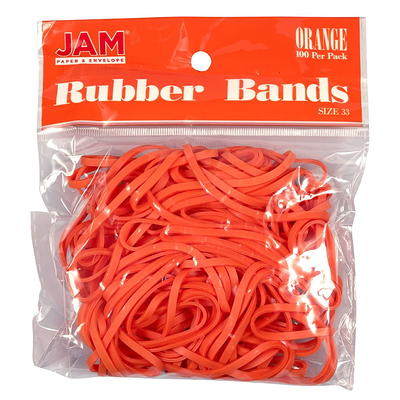 JAM Paper Colored Rubber Bands #64 100/Pack (33364RBWH)