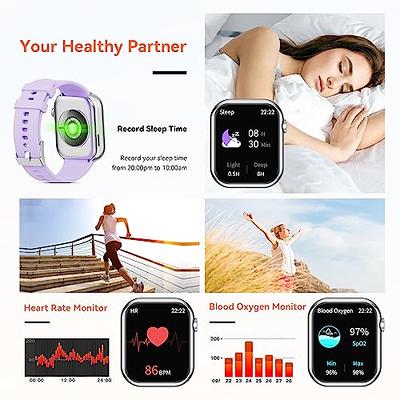 Smart Watch for Men Women - Oximeter (SpO2) Calorie Pedometer, Sleep and  Heart Rate Monitor, 24 Sports Modes 1.47 Inch HD Screen, iP68 Waterproof