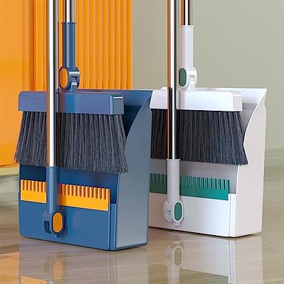 Aifacay Broom and Mop Set, Mop and Bucket Set and Broom and Dustpan Set for  Home Floor Cleaning with 8 Microfiber Mop Pads Long Handle Broom Dustpan