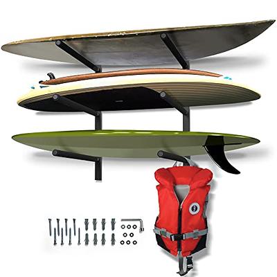 StoreYourBoard 2 Sup Wall Storage Rack Adjustable Metal Paddleboard Home and Garage Storage Hanger Mount