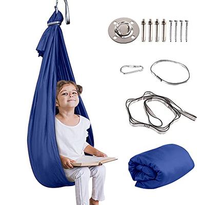 Physical Yoga Sensory Swing with Load-Bearing 200kg Indoor Sensory Hammock  Therapy Aerial Yoga Swing for Kids and Adult with Autism (Hardware