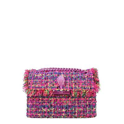 Kurt Geiger London Pink Snake Micro Kensington Eagle Crossbody Bag - Pink