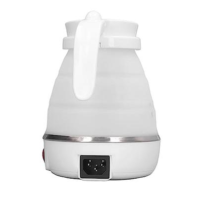 DAUZ Folding Electric Kettle, US Plug 110V 400W Collapsible Hot Water Kettle  with Detachable Power Cord for Desktop (White) - Yahoo Shopping