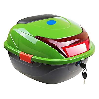 Motorcycle Trunk 30L Large Capacity Lock Storage Case Replacement  Motorcycle Top Box Scooter Trunk Motorcycle Storage Box Moped Trunk