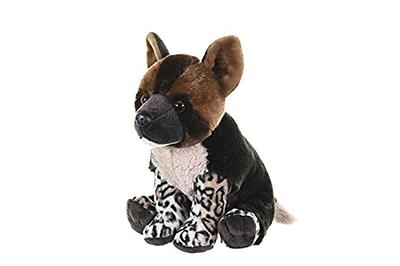 Wild Republic Rescue Dog, German Shepherd, Stuffed Animal, with Sound, 5.5  inches, Gift for Kids, Plush Toy, Fill is Spun Recycled Water Bottles