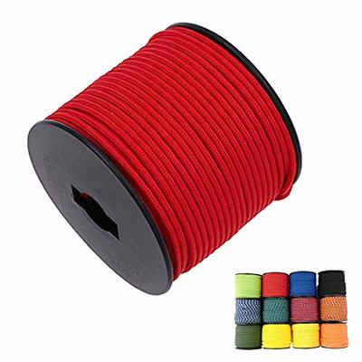 EdcX Paracord 4mm, 25+ Solid Colors (50ft, 100ft, 200ft, 400ft) | Ideal for  Crafting, DIY, Camping, Survivial, Outdoor | 100% Nylon Rope 4mm| Tactical