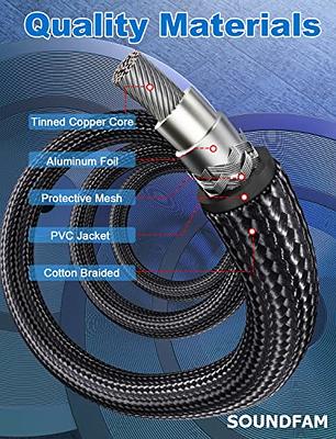 Cmple - 2 RCA to 2 RCA Cables 6ft, Male to Male RCA Cable Stereo Audio  Speaker Cable RCA Red and White Cables Double RCA Subwoofer Cable for Car