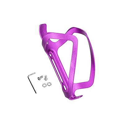 Bike Water Bottle Cage, Lightweight Aluminum Alloy Universal Bike Water  Bottle Holder with Screws, Adjustable Bicycle Drink Cup Holder for Road &  Mountain Bike(Purple) - Yahoo Shopping