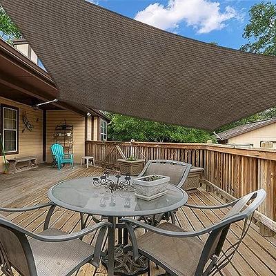 INFRANGE 8' x 12' Rectangle Sun Shade Sails Canopy UV Block for Patio Deck  Pergola Yard Lawn Outdoor Activities (Brown) - Yahoo Shopping