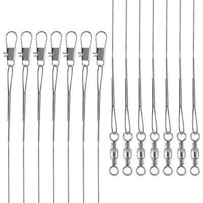  AIRKOUL 12PCS Wire Fishing Leaders,High-Strength