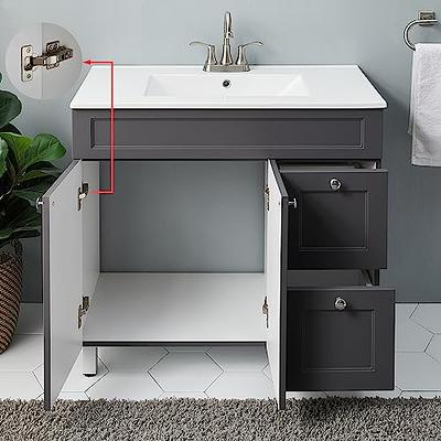 Aiuyesuo 24'' Bathroom Vanity with Ceramic Basin Sink, Modern