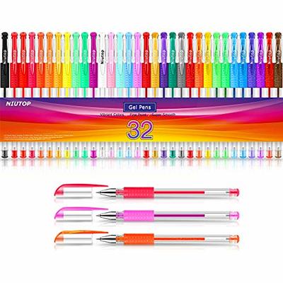 Buy ZENACOLOR - 100 Gel Pens Set with Extra Large Arts Case – 100 Unique  Colour Gel Pens, No Duplicates! – Colourful Gel Pen Set suitable for Gel Glitter  Pens for Adults