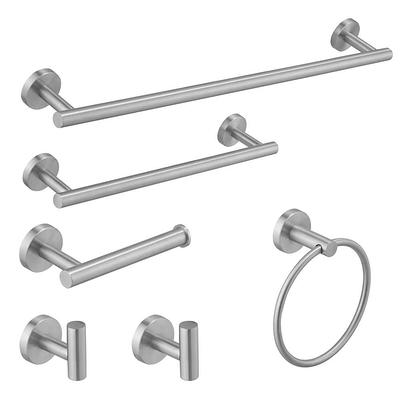 Wall Mount Bathroom Towel Hook in Brushed Nickel - Yahoo Shopping