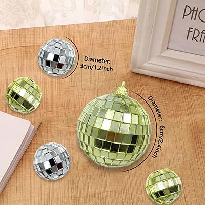  16 Inch Large Mirror Disco Ball 80's 90's Disco Ball  Decoration Silver Hanging Party Disco Ball for DJ Club Stage Bar Party  Wedding Holiday Decoration (16 Inches)