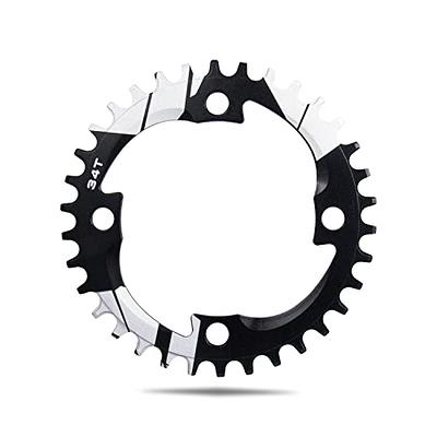 BOLANY 170mm Bike Crankset 34T/36T Hollow Integrated 104BCD Single