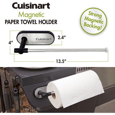 Home Basics Stainless Steel Paper Towel Holder with Integrated