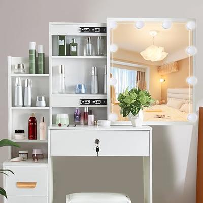 32.6W Tall Bathroom Storage Cabinet with 3 Drawers - Bed Bath