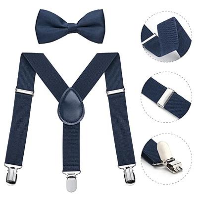 MOTYAWN Kids Suspenders Bowtie Set, Toddler Adjustable Suspenders Bowties  Elastic Band with Clip-on Child Y-Shape Suspender Set Boys Classic Bow Tie  Braces for Wedding, Formal Events 1 - Yahoo Shopping