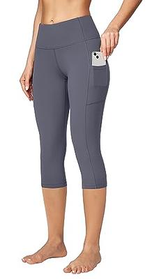 G4Free Women's Capri Pants with Pockets Cross Waist Bootcut Yoga Pants  Stretchy Flare Crop Leggings for Casual Workout