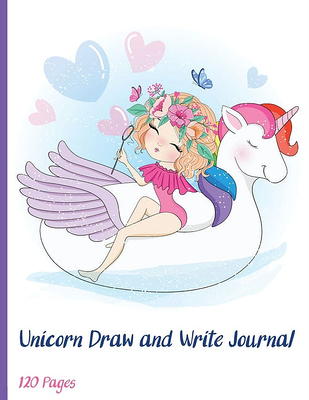 Draw and Write Journal: Half Page Lined Paper with Drawing Space (8.5 x 11  Notebook) Composition Book for Women, Girls, Teens and Adults (Paperback)