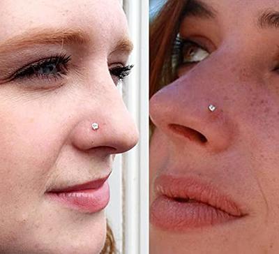 TRYING ON FAKE NOSE RINGS FOR THE FIRST TIME ! #fakenosering #nose ring  #finds 