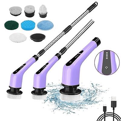 Electric Spin Scrubber, FARI Shower Cleaning Brush with 8 Replaceable Drill  Brush Heads, Cordless Power Scrubber with Adjustable Handle Bathroom and