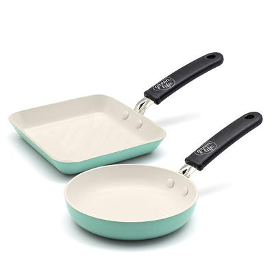 Caraway Aluminum Non-Stick Ceramic 8.27 Mini Fry Pan and Mini Sauce Pan  Duo - Macy's