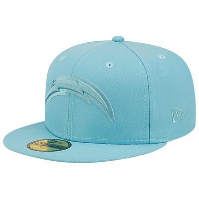 Los Angeles Chargers New Era Neon 59FIFTY Fitted Hat - Black