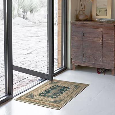 RUGGABLE Kamran Runner Rug - Perfect Vintage Washable Area Rug for Kitchen,  Entryway, Hallway, Kids Room - Stain & Water Resistant, Non-Slip, Pet 