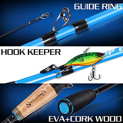 Ice Rod Reel Combo Carbon Cork Handle Fishing Pole w/ Full