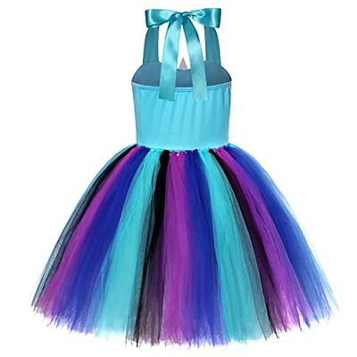 Davsolly Unicorn Birthday Dress for Girls Rainbow Unicorn Costume