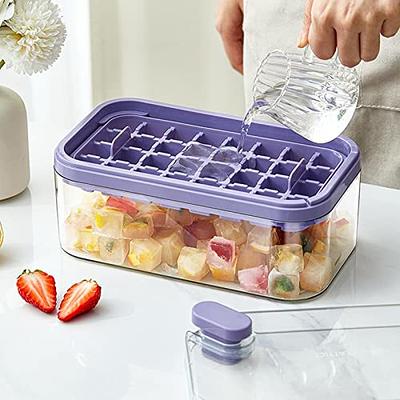 Lamesa Round Ice Cube Trays for Freezer with Cover & Bin, 3 Packs 1In Small  Circle