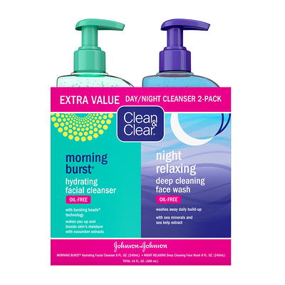 Clean & Clear Morning Burst Oil-Free Hydrating Face Cleanser, 8 fl. oz 