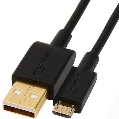 Basics USB-A to Micro USB Fast Charging Cable, 480Mbps Transfer  Speed with Gold-Plated Plugs, USB 2.0, 10 Foot, Black - Yahoo Shopping