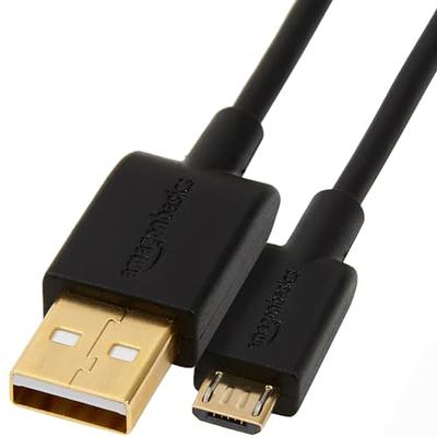 Monoprice USB USB-A to Micro USB-B 2.0 Cable - 5-Pin 28/24AWG Gold Plated  Black 6ft