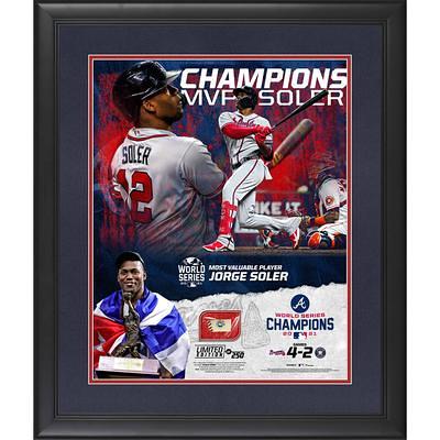 Max Fried Atlanta Braves Autographed Framed 11'' x 14'' 2021 World Series Champions Pitching Spotlight