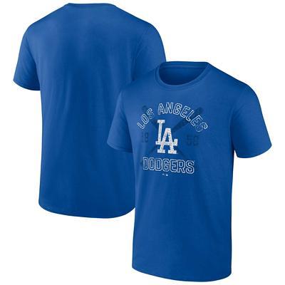 Women's Fanatics Branded Royal Los Angeles Dodgers Official Logo V-Neck Long Sleeve T-Shirt