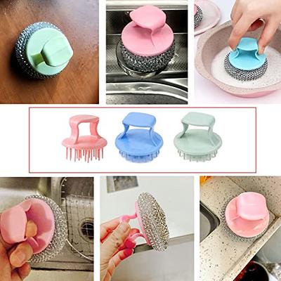 Kitchen Dish Brush Cleaning Scrub Brush with Sponge for Pans Pots