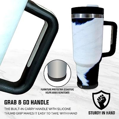 40oz Tumbler with Handle and Straw Cow Leopard Cup lid Insulated Leopard  Tumbler With Lid and Straws,Stainless Steel Coffee Tumbler with Handle,Double  Vacuum Leak Proof Coffee Travel Mug Water Bottle For Home