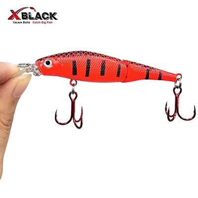 3PCS Minnow Crankbaits Fishing Lures Big Hard Bait Freshwater